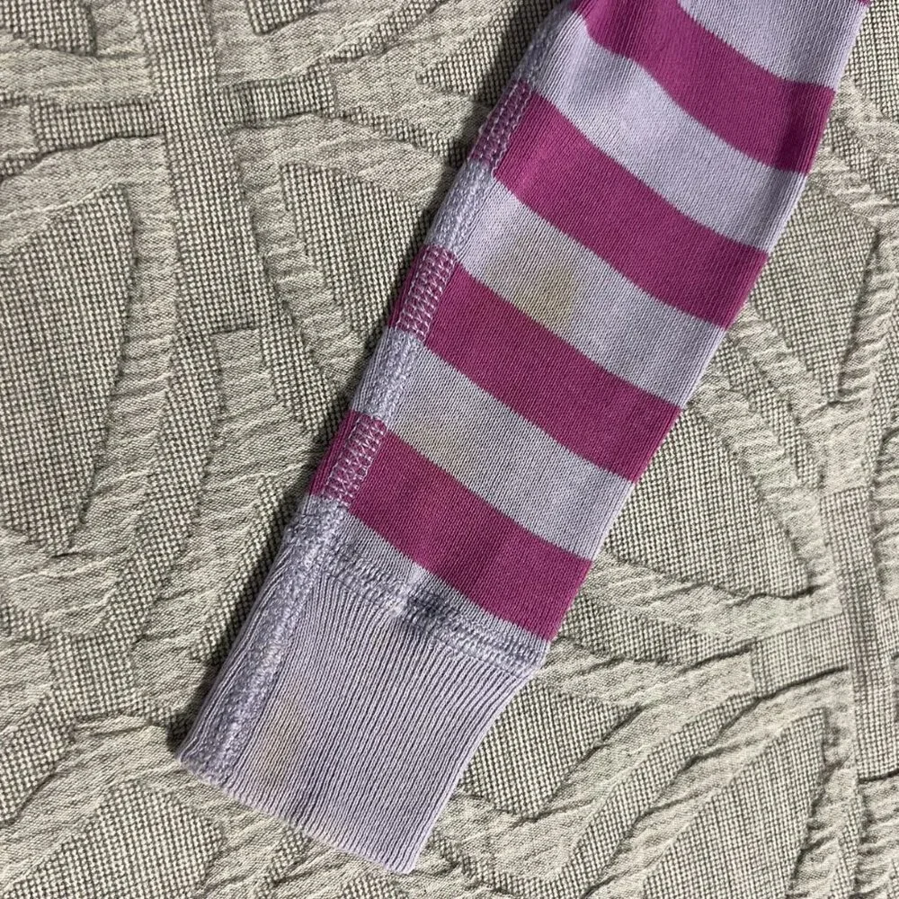Hanna Andersson Sz 70 (6-12m) Striped Zip Pajamas